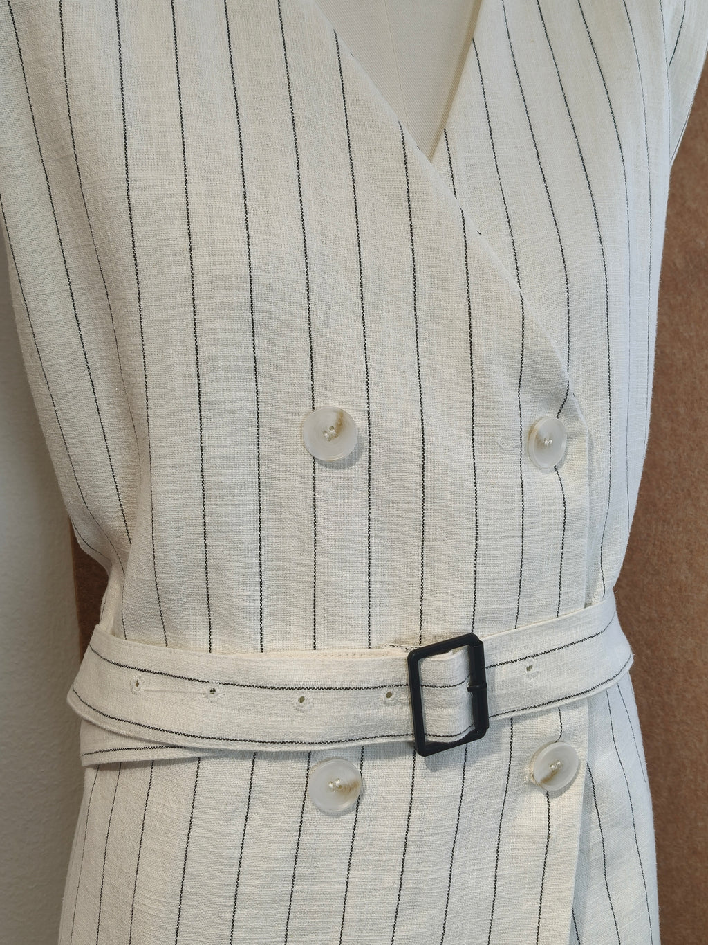 Pinstripe Vest & Wide-Leg Trouser Set | Zorana