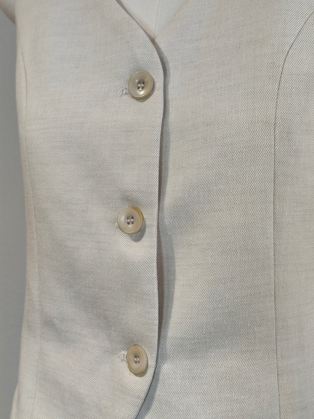 Pointed-Hem V-Neck Waistcoat Vest | Arabella