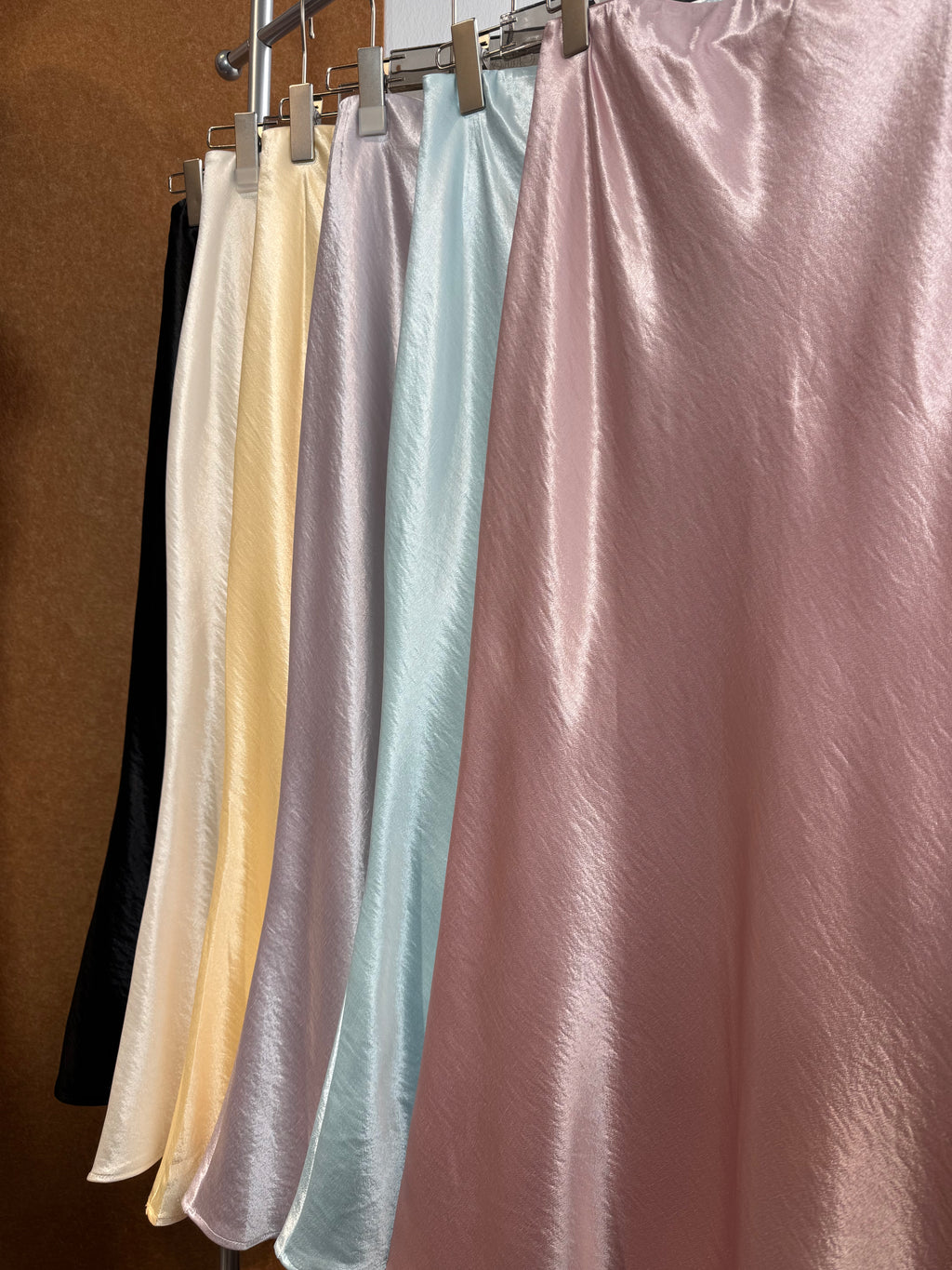 Jacquard Satin Midi Skirt | Dolly