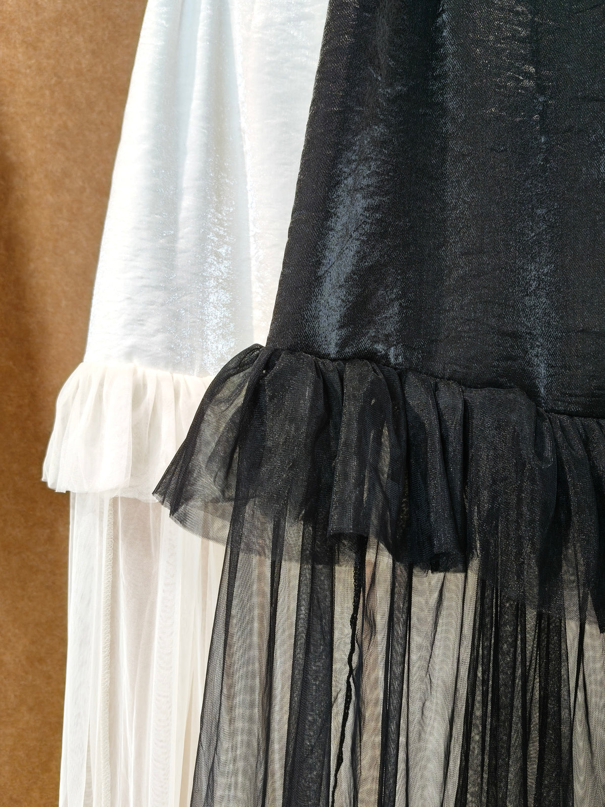 Two-Tier Tulle Ruffle Midi Skirt | Piper