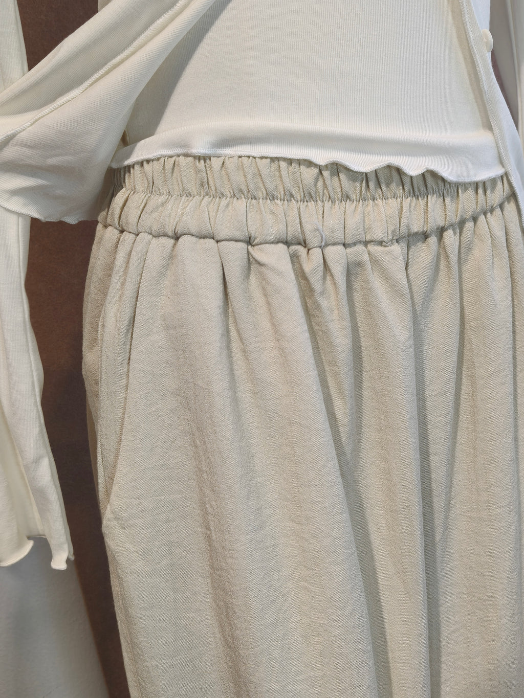 Textured Wide-Leg Palazzo Trousers | Alessia