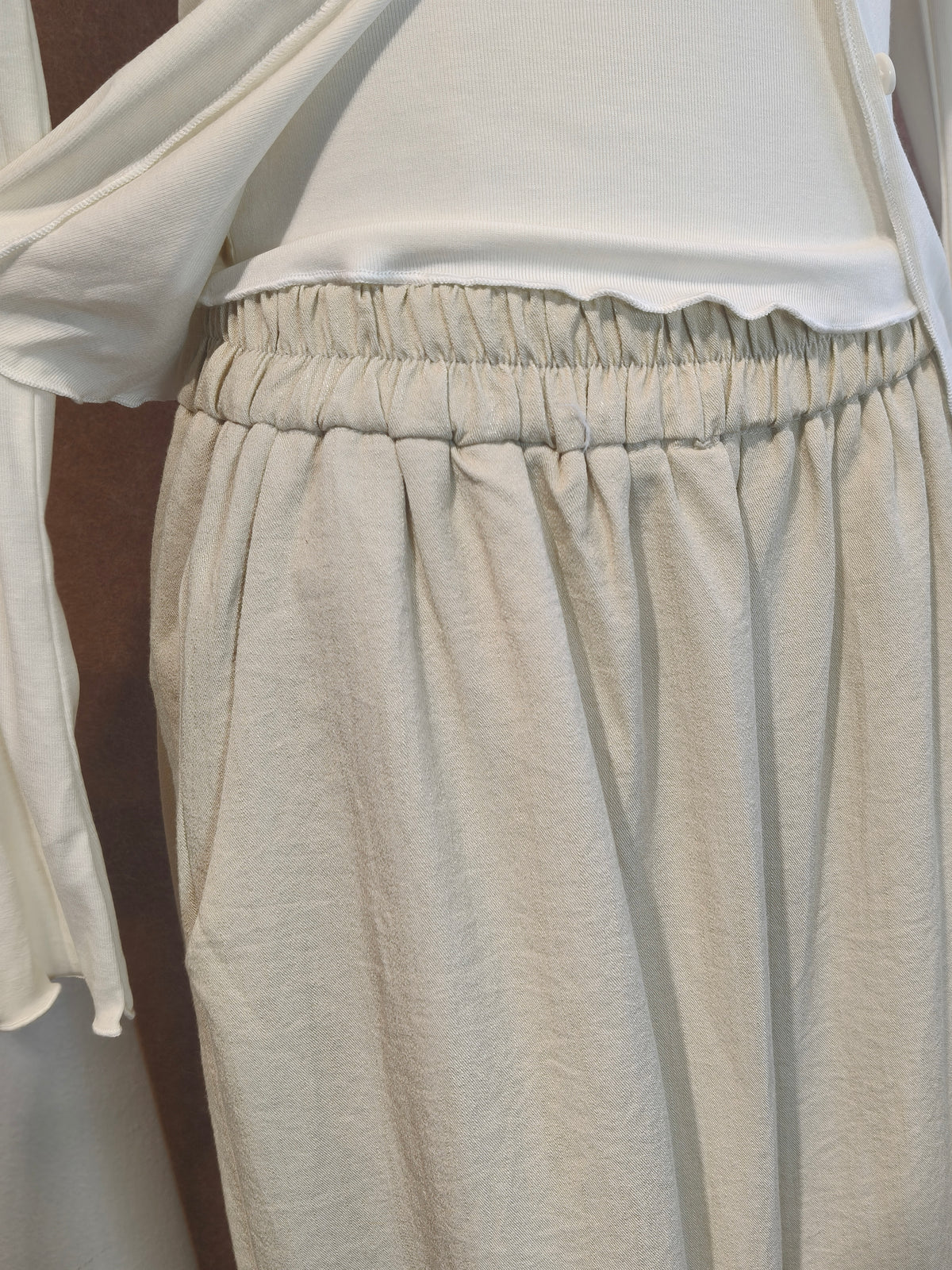 Textured Wide-Leg Palazzo Trousers | Alessia